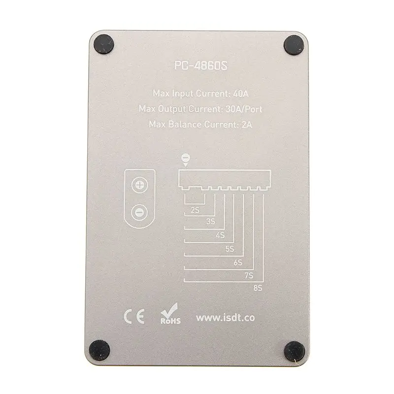 ISDT PC-4860 1-8S безопасная параллельная плата XT60 CNC зарядная модели RC батарея дрона