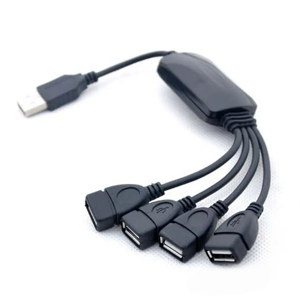 USB 2 0 4-Порты и разъёмы концентратор кабель сплитер разъем адаптера хаб