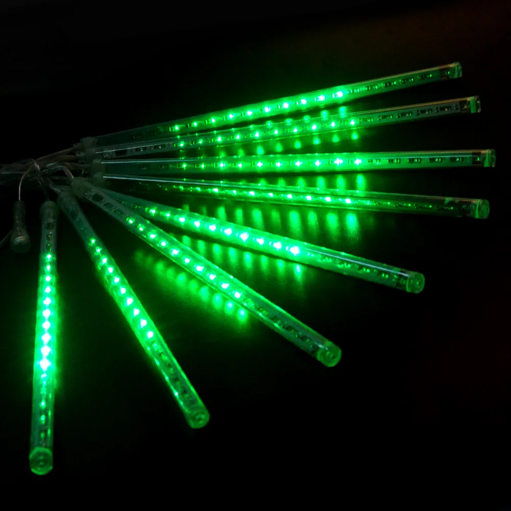 8 трубок 144LED метеоритный душ падающая звезда дождь капля сосулька Снег осень Фея