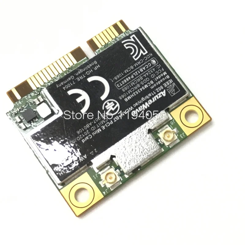 AzureWave Broadcom BCM94352HMB 802.11ac 867 Мбит/с Беспроводная AC WLAN + Bluetooth BT 4 0 полумини PCI E