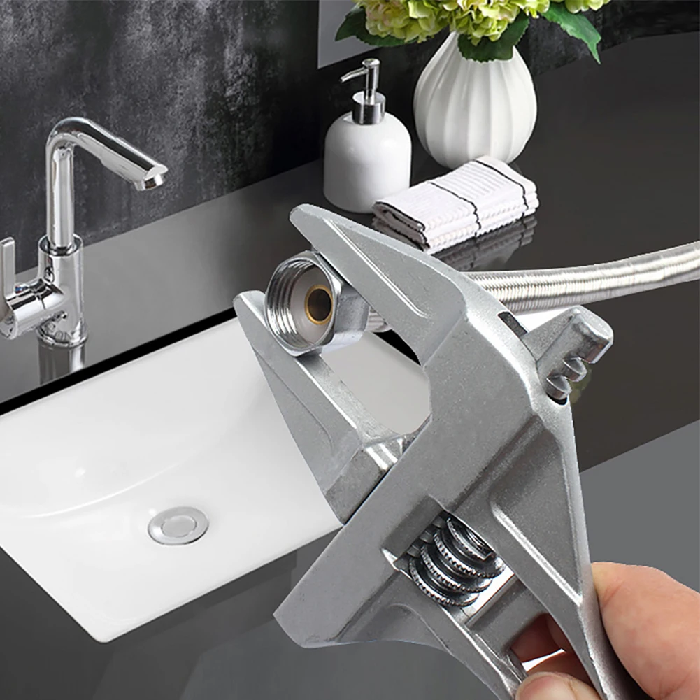 Алюминиевый сплав регулируемый гаечный ключ для ванной универсальный большой