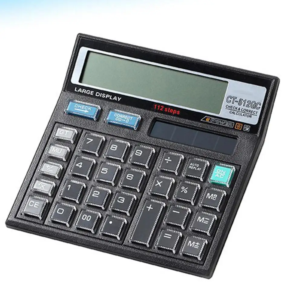 Hobbylan CT-512GC 12 цифр на солнечных батареях основной офисный калькулятор с большим
