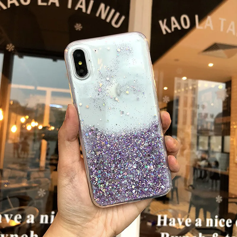 Для Iphone XR чехол Блестящий Роскошный для 7 6 6s 8 Plus Чехлы роскошный мягкий TPU