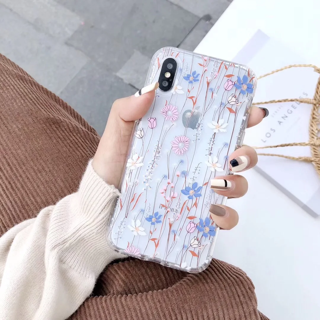 Мода давление воздуха лаком чехол для телефона iPhone 6 6S 7 8 plus небольшой свежий