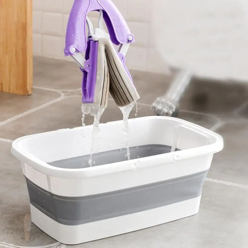 Портативное складное ведро для мытья воды раковина посуды с ручкой кемпинга
