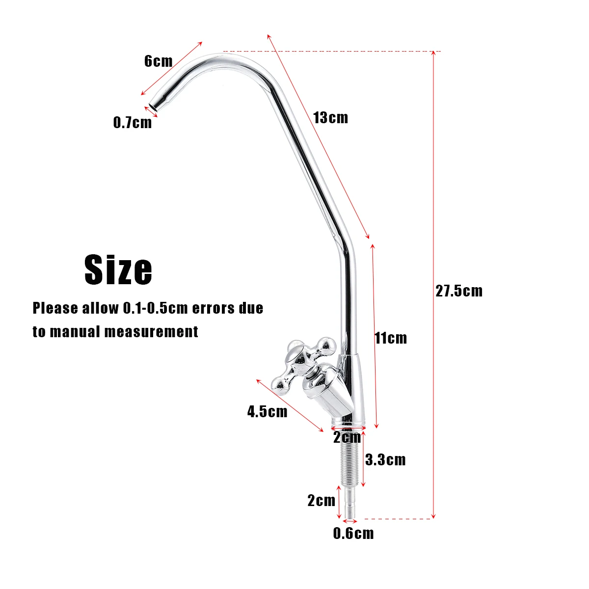 Хромированный фильтр для питьевой воды с обратным осмосом кран раковины
