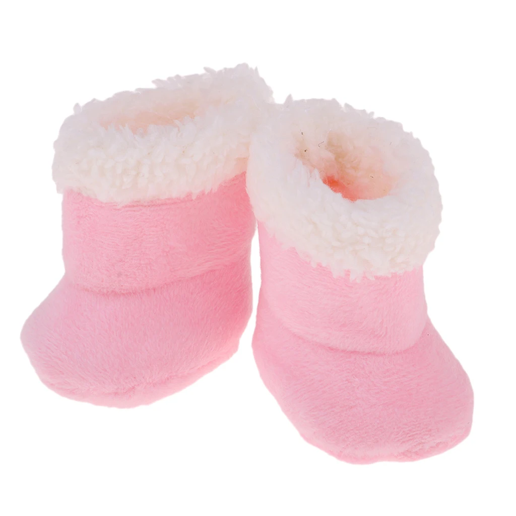Милые розовые плюшевые ботинки обувь для мелчан кукла новорожденной девочки 9 11