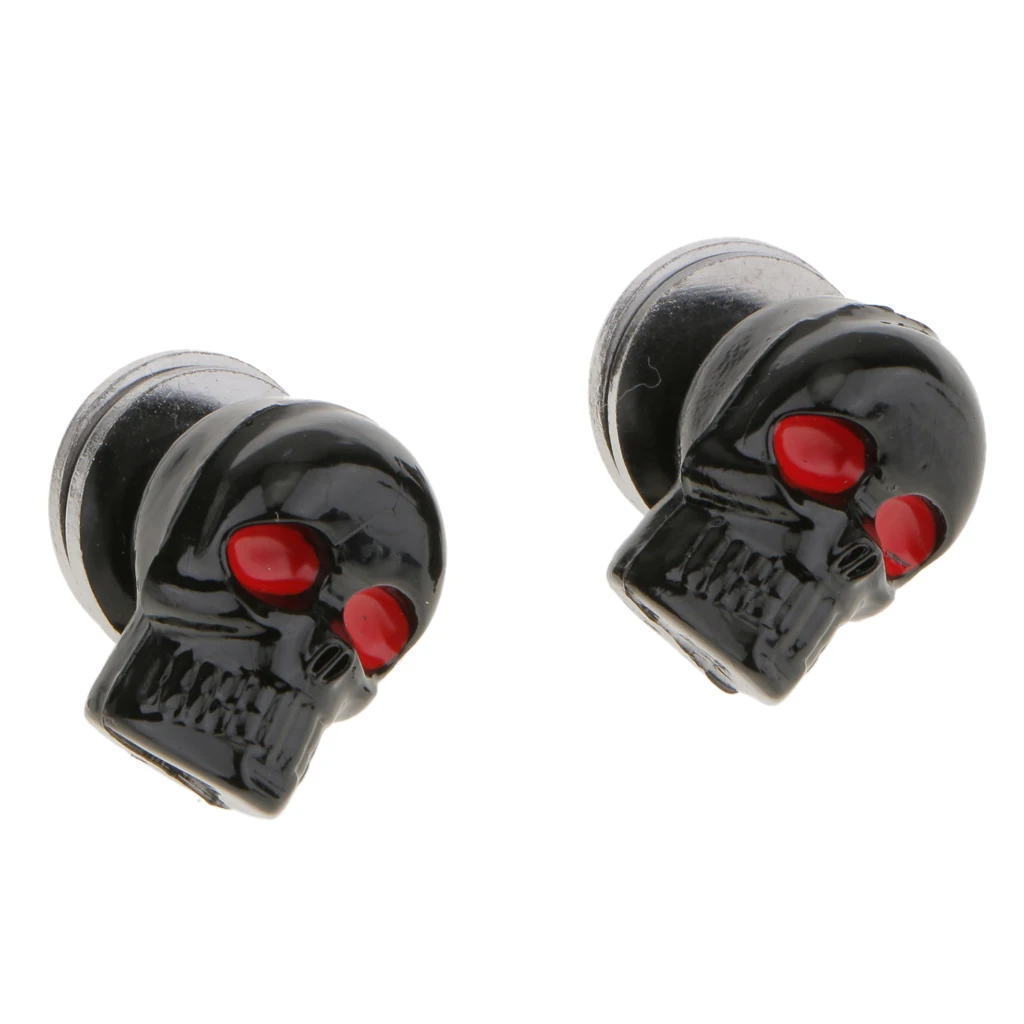 2 шт. Мотоцикл Череп Головы номерной знак рамки Болт Винт Застежка|Уход| |