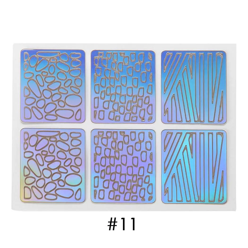 Набор для штамповки ногтей градиентная прозрачная ажурная хна декоративная