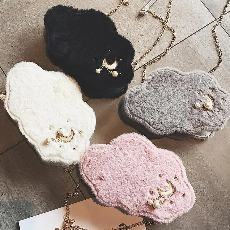 Осенняя мода новые сумки высокое качество плюшевая женская сумка милая Дамская