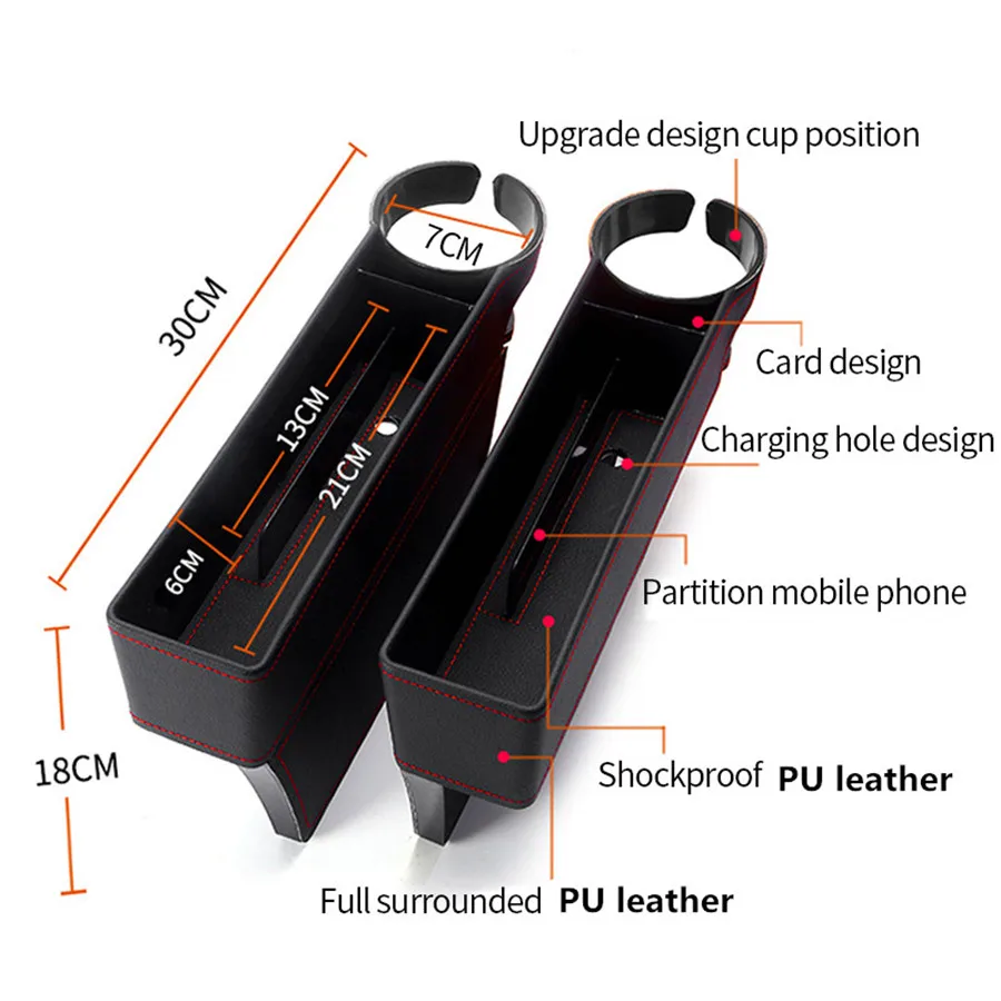 Органайзер для автомобильного сиденья многофункциональный кожаный 2 шт.|Все