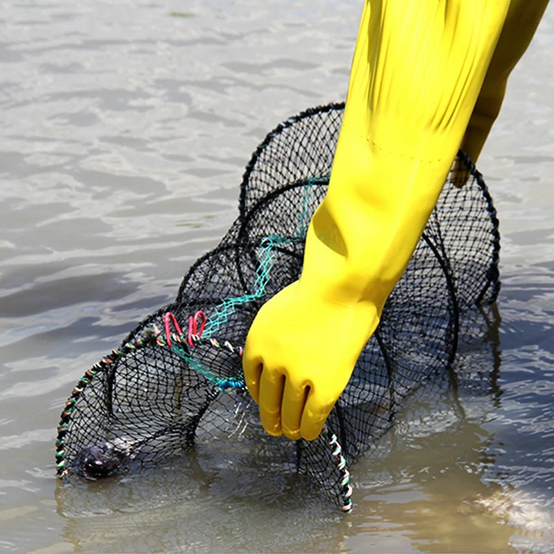 Горячая Складная рыболовная сеть приманки краб Crawdad Креветки гольян Рыболовная