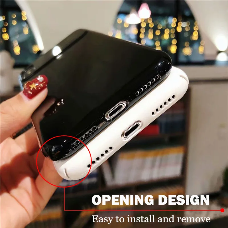 Роскошный зеркальный Тонкий чехол для телефона iPhone 7 8 жесткий акриловый из