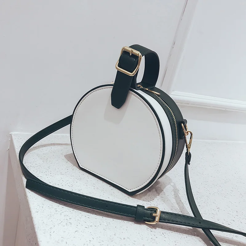 

Новинка 2019, модные сумки на плечо из искусственной кожи для девочек, круглые женские сумки-мессенджеры, дизайнерские сумки через плечо с кла...