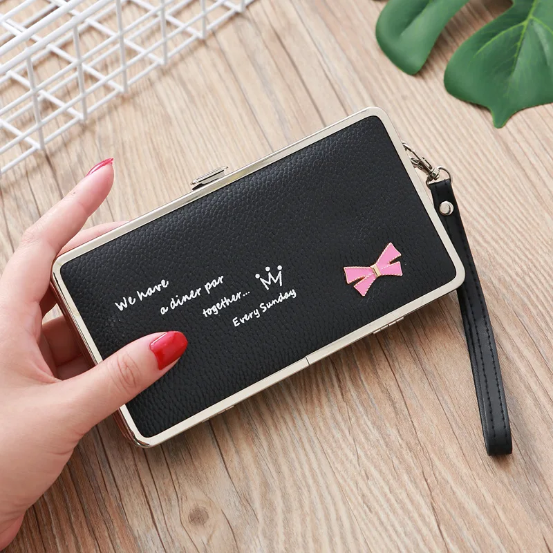 Женский кошелек длинный милый бант японская и Корейская коробка для обедов