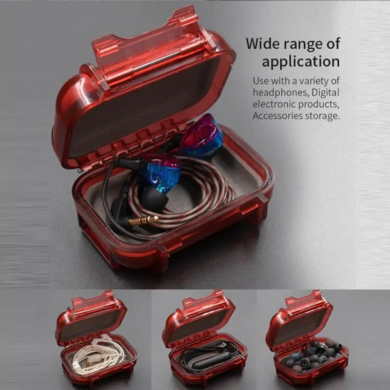 ABS Plastic Headphone Storage Box Holder Moistureproof Dustproof Pouch Case | Электроника