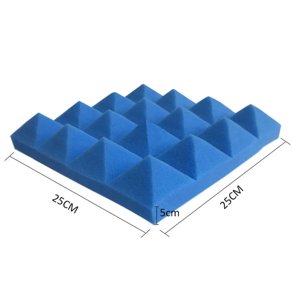 3D пирамидальные панели из акустической пены 25*25*5 см DIY настенная наклейка