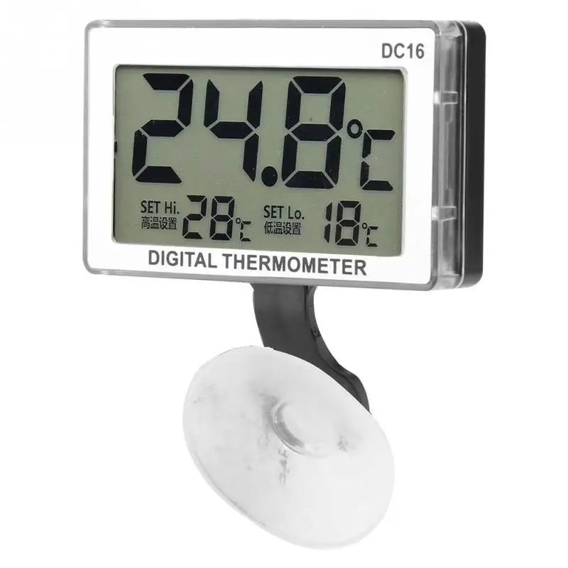 DC 16V LCD цифровой термометр для аквариума Водонепроницаемый Температурный