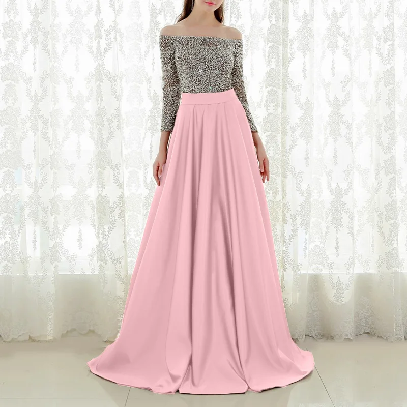 Элегантное женское платье принцессы с открытыми плечами вечернее для вечеринки