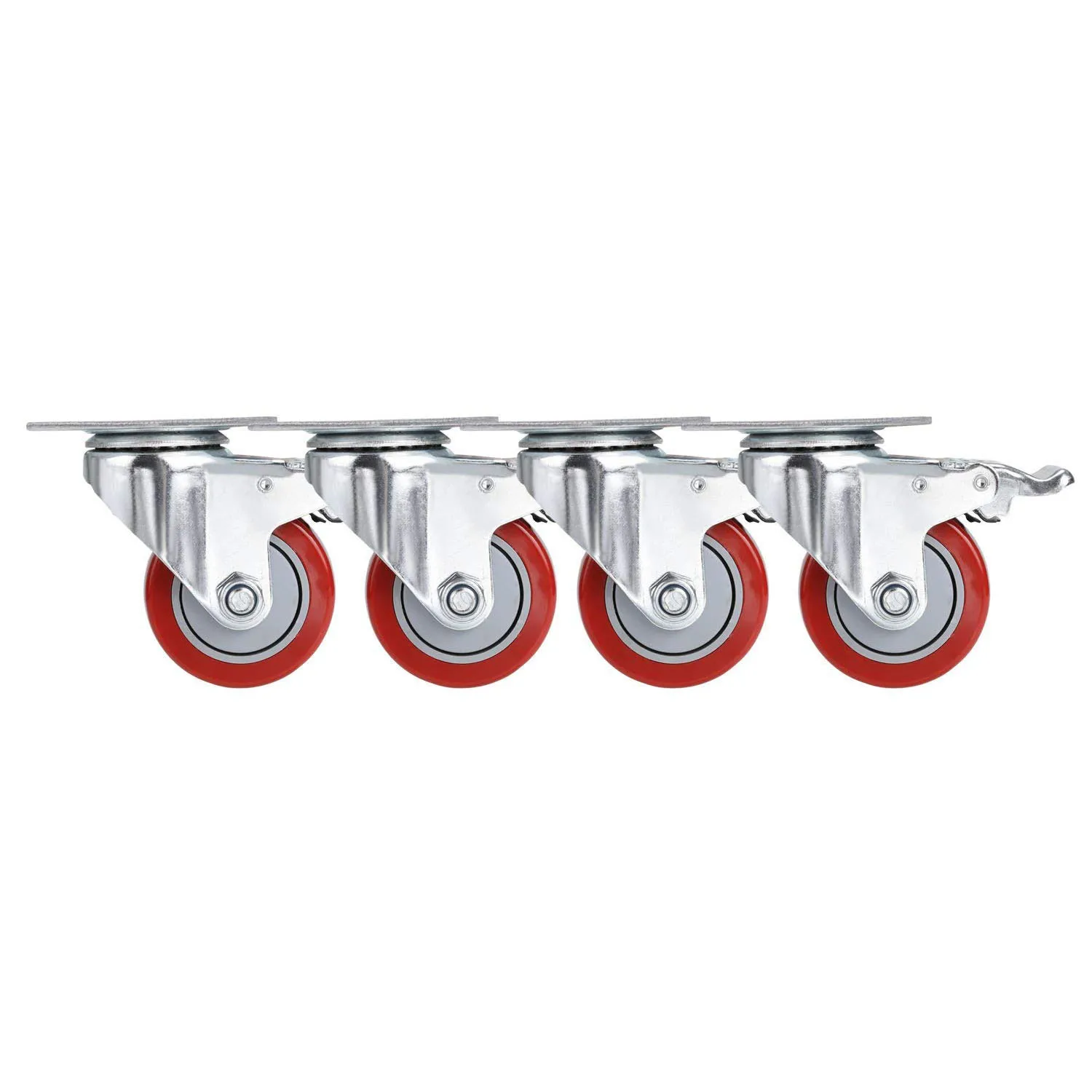 JFBL Горячая 3 дюймовый ПВХ Heavy Duty Поворотные Колесики 360 градусов верхняя пластина