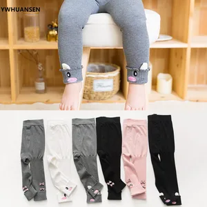 YWHUANSEN милые леггинсы с бантом для девочек на весну и осень, детские вязаные Леггинсы высокого качества для девочек, детские штаны, детские штаны