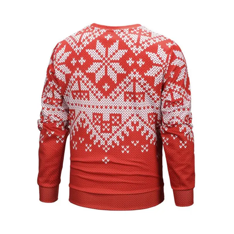 2018 New Autumn Fashion Christmas Casual Sweater O-Neck Slim Fit Knitting Mens Sweaters And Pullovers Men Pullover XXL | Мужская одежда