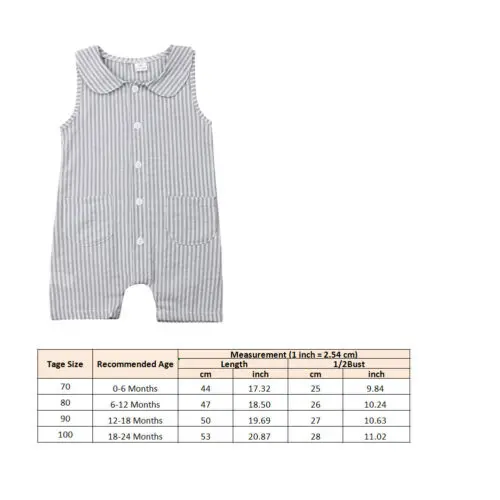 Новинка мягкий хлопковый Летний комбинезон в полоску для маленьких девочек
