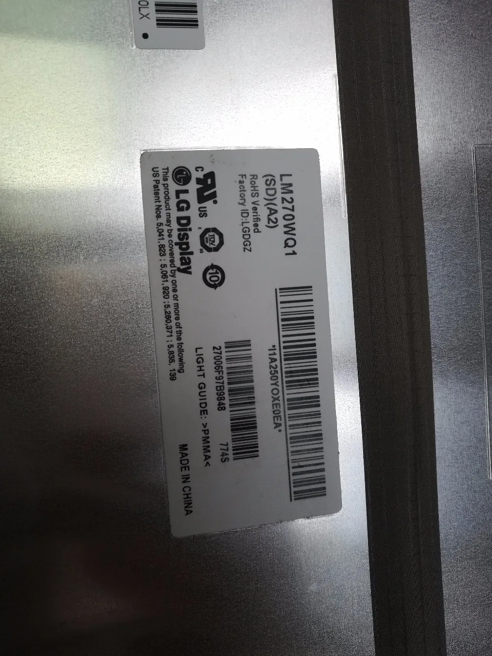 LM270WQ1 SD A2 SDA2 Оригинальный Новый ЖК экран LM270WQ1(SD)(A2) для A1312 IMac 27 &quot2009 A2|ЖК-экран