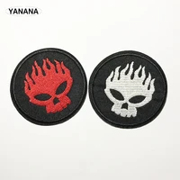 punk skeleton ghost patch iron on embroidered sew applique fabric badge garment diy clothes