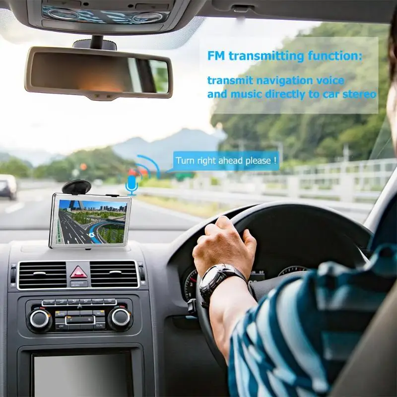 X8 7 дюймов ультратонкий автомобильный gps навигатор для грузовика система 8 ГБ