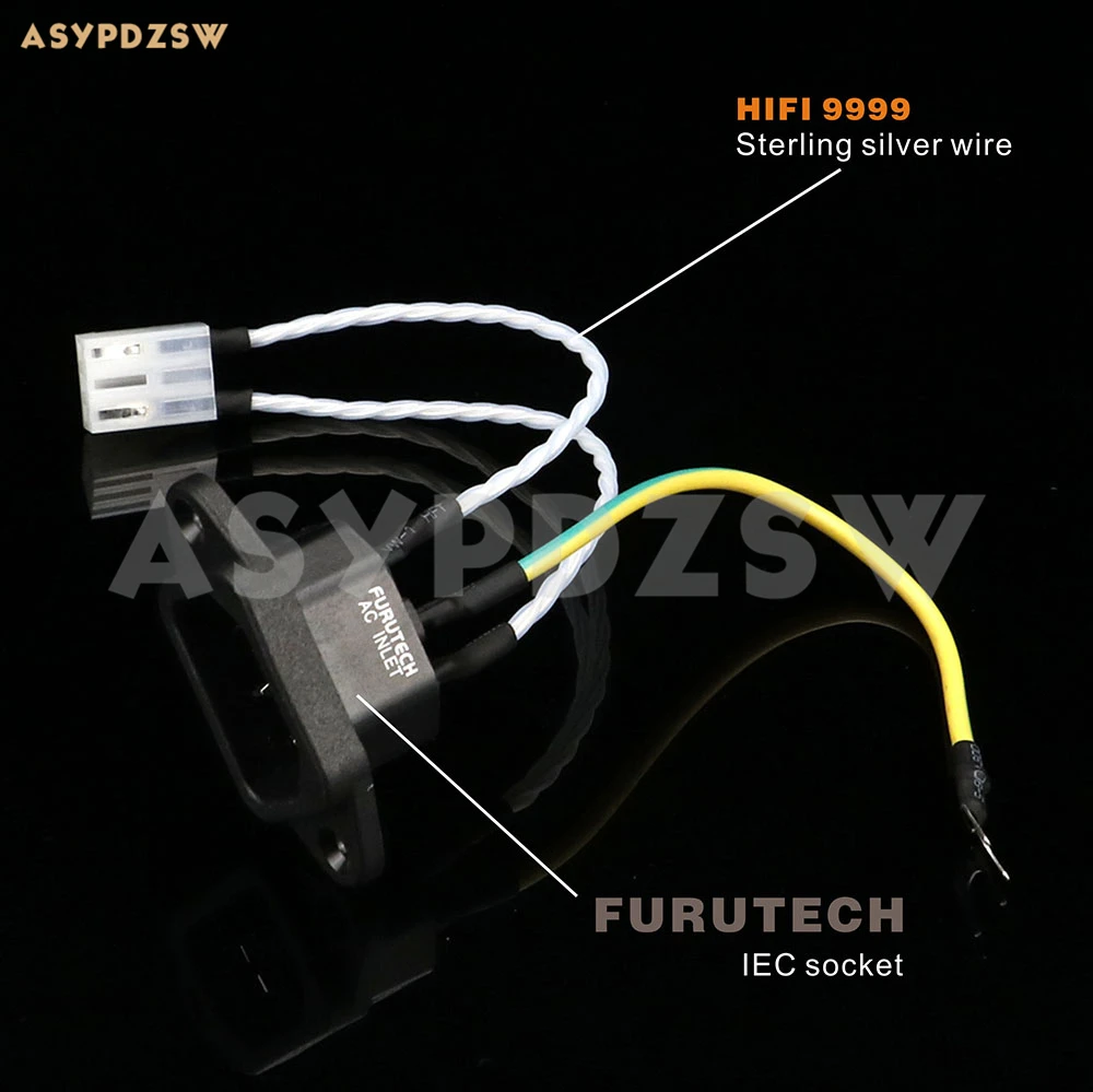 Фото 9999 серебро IEC источника питания кабель для OPPO 93/103/103D/BDP 105/UDP 203/UDP 205|Кабели VGA| |