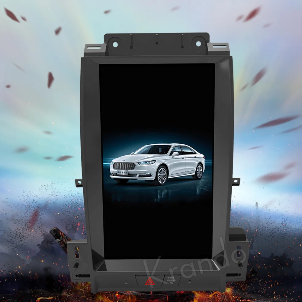 Krando автомобильный Радио плеер навигация gps для Ford aurus 2012- мультимедийная система Android 6,0 13," Tesla вертикальный экран wifi