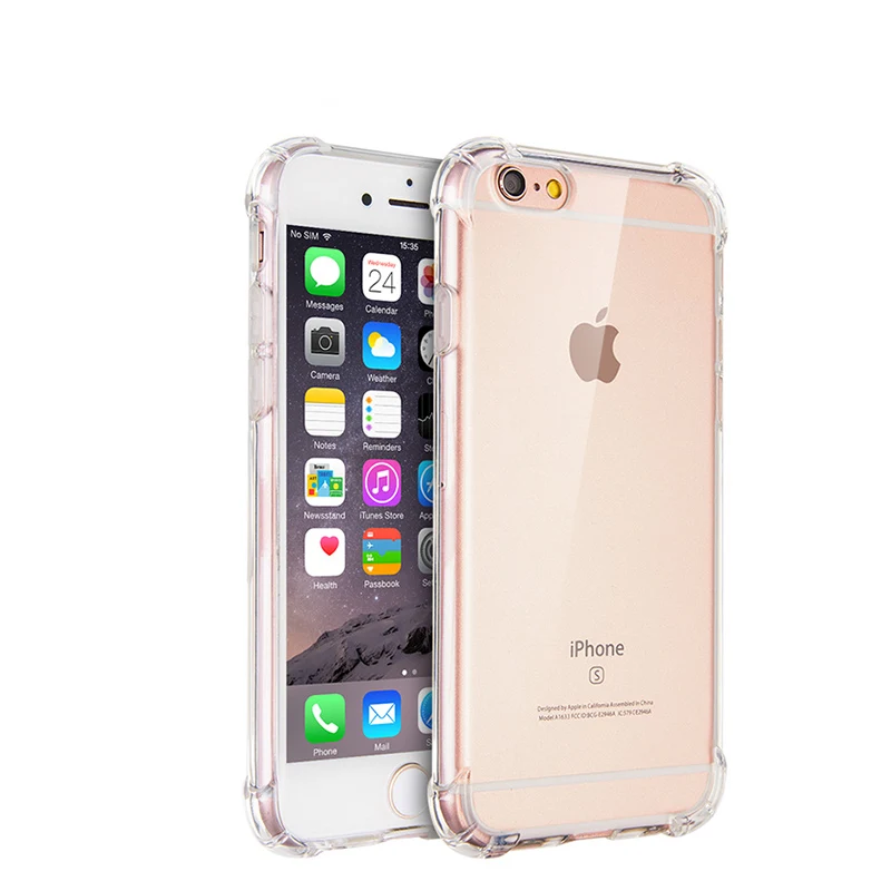 Crystal Clear Back Cover for iPhone 7 8 X XS MAX XR Silicone Soft Apple 6S Plus Case Coque |