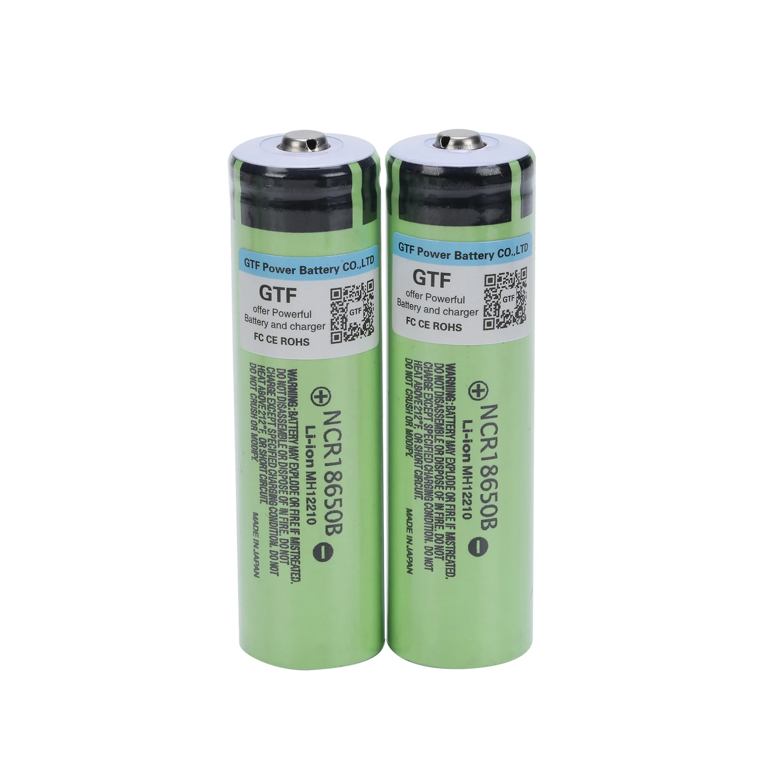 GTF NCR18650B 3,7 в 3400 мАч 18650 литий-ионная аккумуляторная батарея для Panasonic 18650 фонарик батареи без PCB высокое качество
