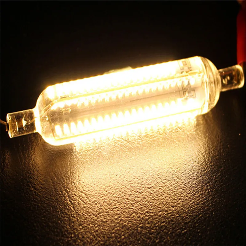 Новый светодиодный силиконовый светильник CLAITE 78 мм R7S 8 вт SMD 3014 108 чистый