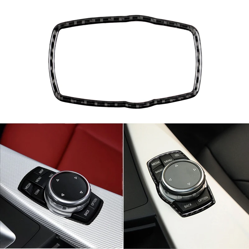 

Отделка для кнопок мультимедийного меню из углеродного волокна подходит для Bmw F10 F30 F34 F25