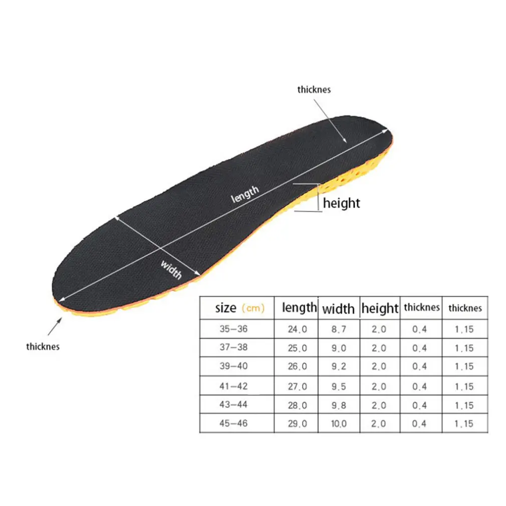 

Sports Comfortable Insole Men And Women Shock Absorption Breathable Soft Insoles Sweat-absorbent Feather Breathable Insoles