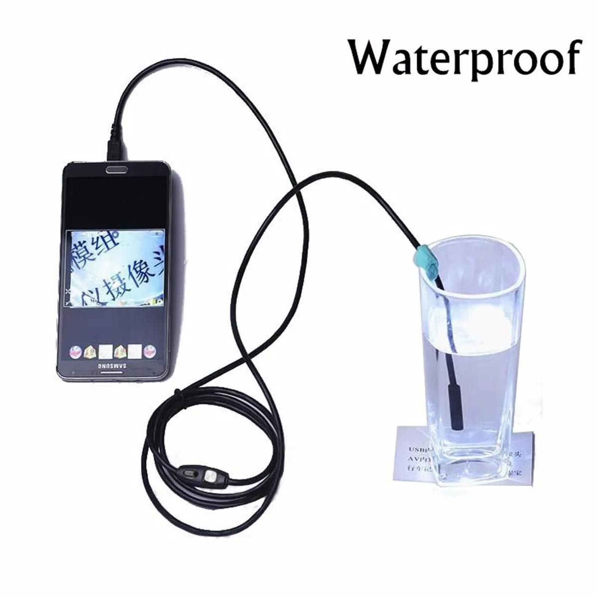 DANIU A99 8 0 мм HD 720P 2MP 2in1 микро-usb эндоскоп 2/5/10 м 6LED Объектив Водонепроницаемый Android/PC