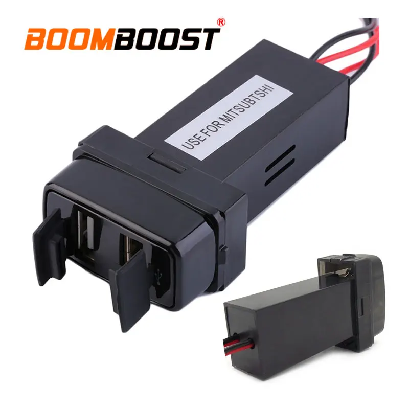 Автомобильное зарядное устройство с двумя usb портами для Mitsubishi 12 В 2.1A USB|Кабели
