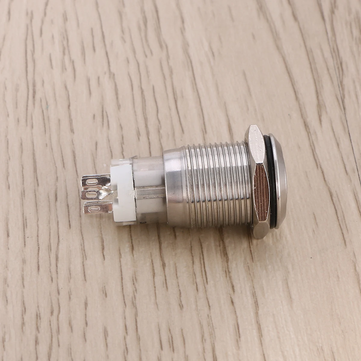 DC12V 16 мм 5/8 &quotсинее красное кольцо Led металлический Мгновенный кнопочный