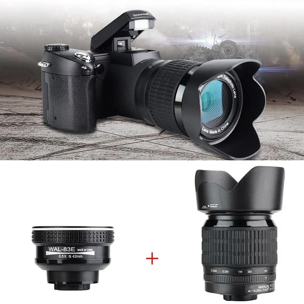 D7100 HD 33MP 3 ''LCD 24X зум светодиодная цифровая DSLR камера фото видеокамера со