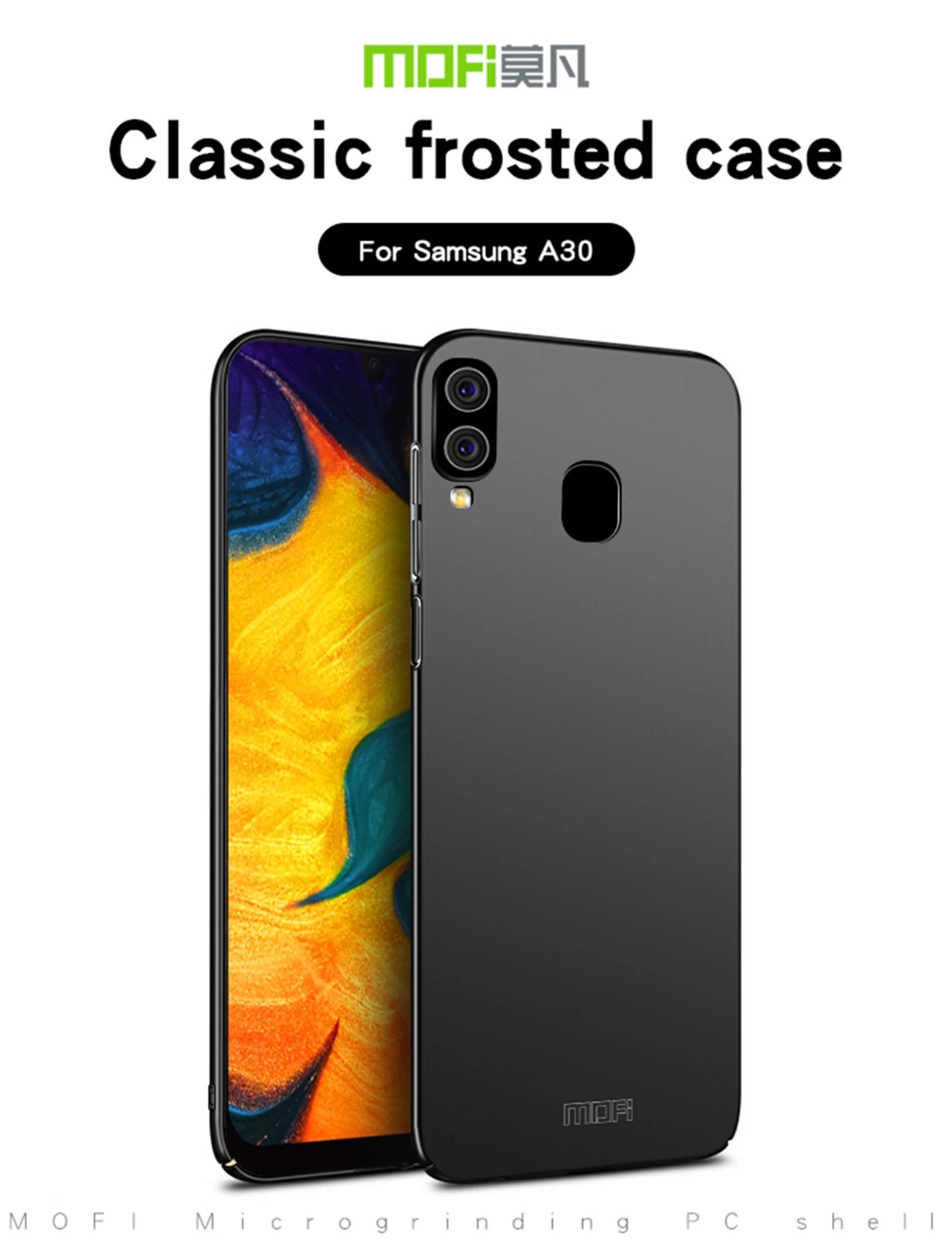 Капа для samsung Galaxy A30 A40 A50 задняя тонкий чехол телефона царапинам Броня защитный