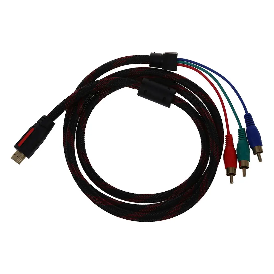 1 5 м 5ft HDMI к 3 RCA Мужской Аудио Видео Компонент кабель преобразования для HDTV 1080P| |