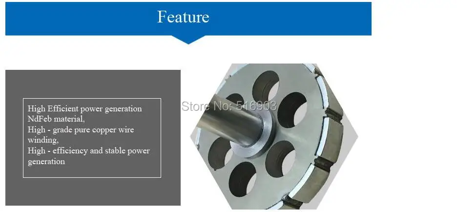 600 Вт 12/24/48 в генератор постоянного магнита с низким RMP для ветряной турбины