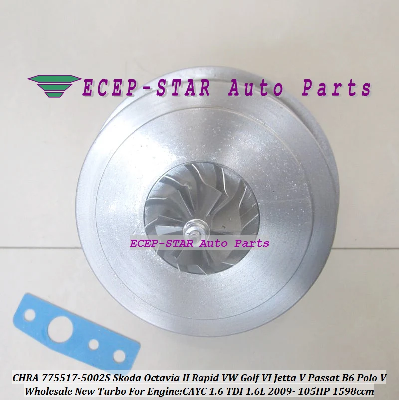775517 775517-5002S 775517-5001S Турбокомпрессор картридж CHRA для Skoda Octavia Rapid VW Golf VI Jetta V Passat B6 Polo