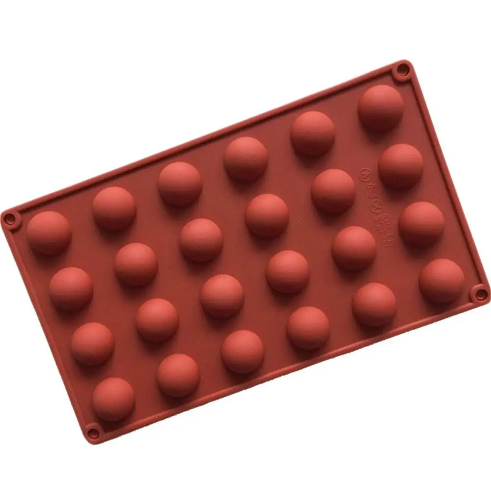 

15/24 Cups Small Semicircle Silicone Cake Chocolate Ice Cube Mold #AW
