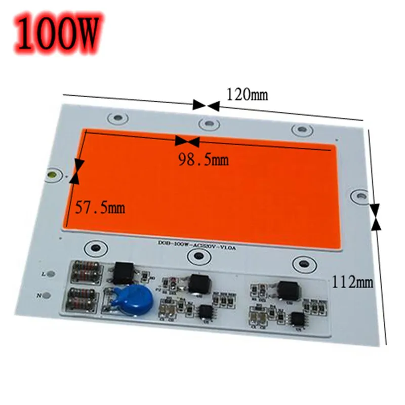 CLAITE 100 Вт 150 380 840nm Diy полный спектр растений растут COB светодиодный чип свет 110лм/Вт