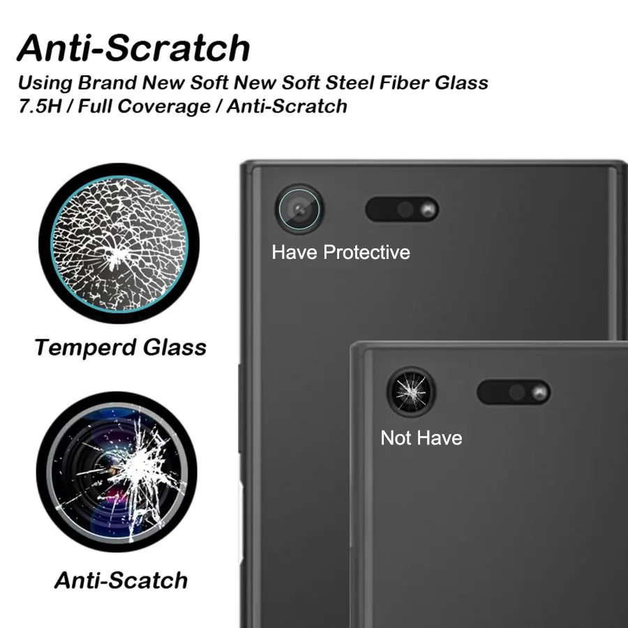 KLOVRRD сзади Камера объектив закаленное Стекло для sony Xperia XZ2 XZs компактный задняя