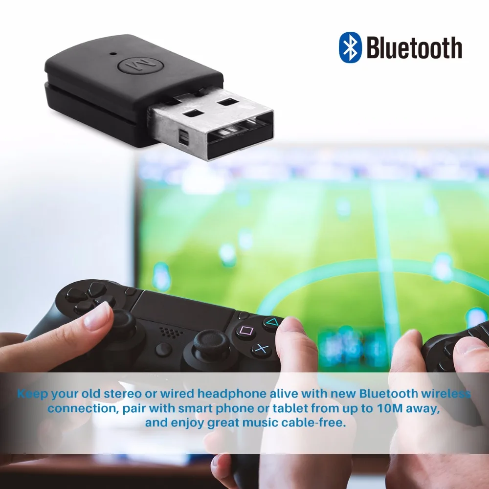 Powstro 3 5 мм USB адаптер Bluetooth 4 0 ключ EDR для PS4 Стабильная производительность