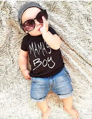 Cotton Newborn Toddler Kid Baby Boy Clothes T Shirt Top Denim Shorts Pants Summer Outfit Set | Детская одежда и обувь